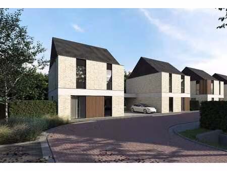 moderne open bebouwing in groene wijk te ertvelde