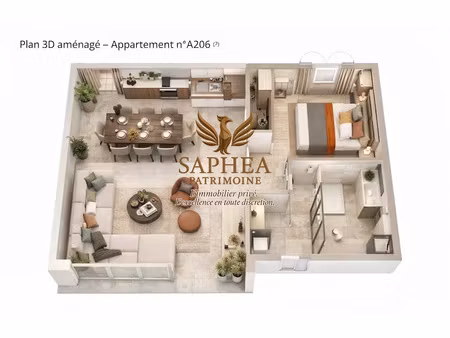 vente appartement 2 pièces 44 m² à la garde-freinet (83680)  215 000 €