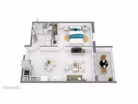 appartement 2 pièces 49 m²