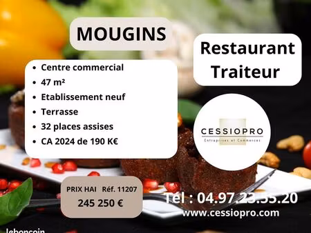 restaurant  traiteur 47 m² mougins