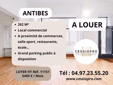 local commercial 262 m² antibes