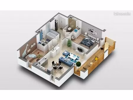 appartement t3-66m²