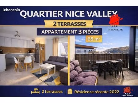 appartement 3 pièces 64 m²