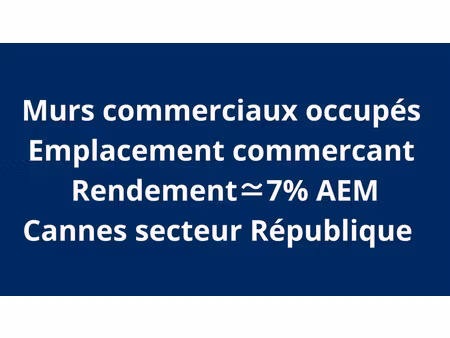 immobilier professionnel à vendre cannes