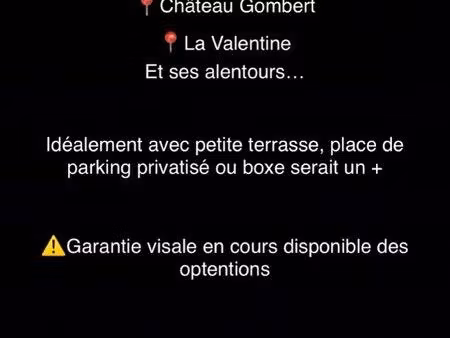 recherche t2 marseille alentours garantie visale en cours