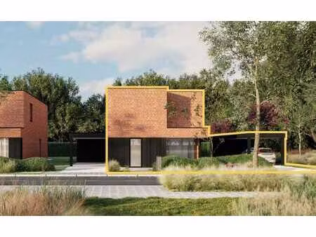 strak moderne villa aan nieuw park