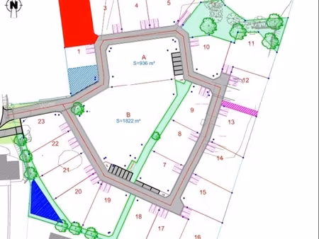 blot immobilier lorient / a vendre / queven/ terrain constructible viabilise