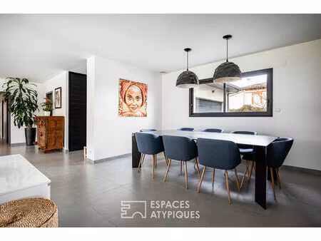 villa contemporaine avec piscine à mondonville