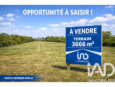 vente terrain 3 666 m²