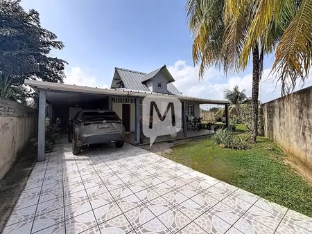 dpt guyane  à vendre kourou maison individuelle t5 de 108 m²