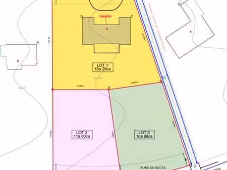 sainte alix  deux terrains à batir ± 22 ares