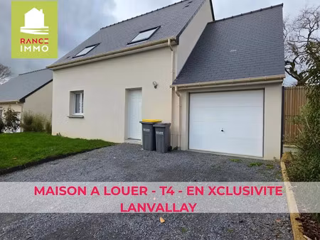 location maison à lanvallay (22100) : à louer / 78m² lanvallay