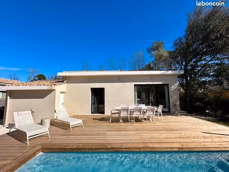 villa contemporaine 2024 – 120 m² – piscine chauffée – terrain 845 m²  au calme en bout d'
