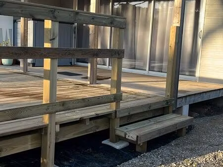 chalet fabre dans domaine sécurisé