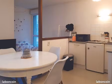 studio 28m² avec terrasse 3m² sur jardin st leu