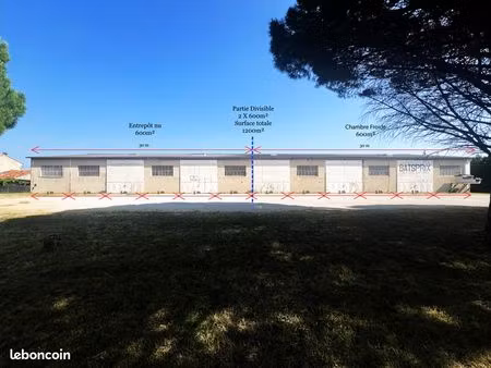 local 1200m² d'entreposage - partie chambre froide - divisible