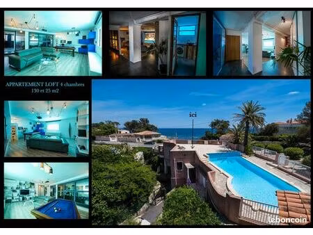 loft appartement atypique avec piscine & plage