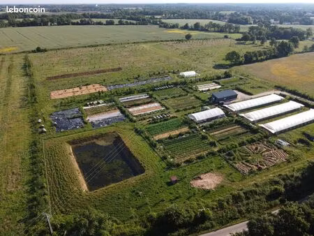 ferme maraichère / jardin maraîcher en permaculture avec label ab avec 7ha de terre