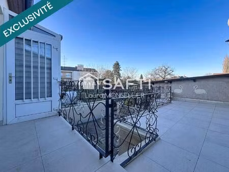 grand appartement de 92m2 avec terrasse et jardin