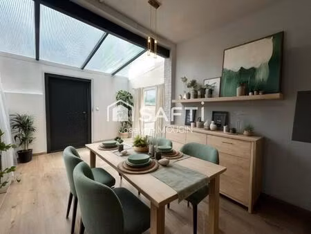 maison avec cour  2 chambres  cave.