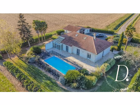 maison avec piscine et vue pyrénées – sans voisins