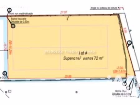 vente terrain 472 m²
