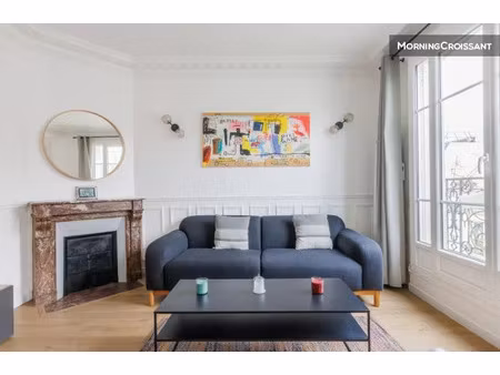 location meublée appartement 2 pièces 43 m² à levallois-perret (92300)  2 400 €