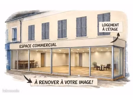 annonce – local commercial + habitation à mormant (77720) – idéal création d’activité
