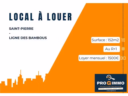 location locaux professionnels 152 m² à ravine des cabris (97432)  1 500 €