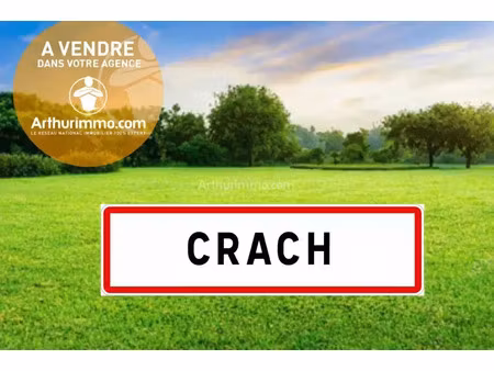 vente terrain 1350 m2 à crach