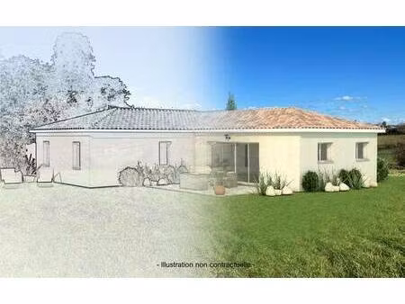 terrain avec maison neuve à vendre