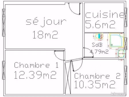 location appart t3 51m2 cachan  1240e/mois cc  meublé  proche écoles ens / estp