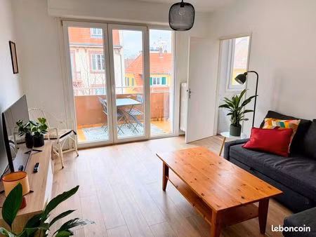 appartement 4 pièces – 71 m² – terrasse vue cathédrale – fraîchement rénové – neudorf