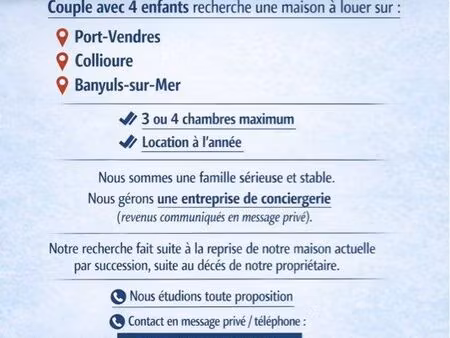 recherche maison en location