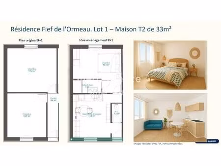 plateau viabilisé avec sous-sol  jardin et stationnement privatif