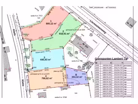 bouwgrond voor open bebouwing van ca. 696 m² in doodlopen...