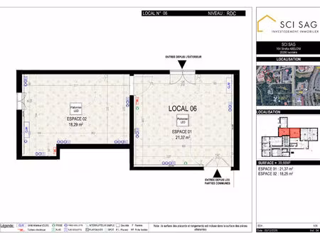 bureaux 1 pièces 40 m² à louer lucciana 20290 ? | era immobilier