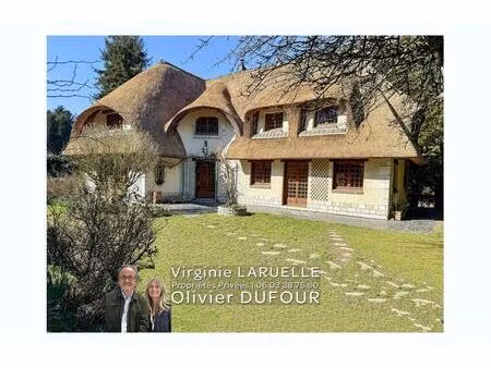 saint-martin-du-vivier  chaumière avec jardin et pâture