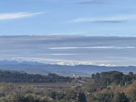 terrain constructible avec vue panoramique sur les pyrénées
