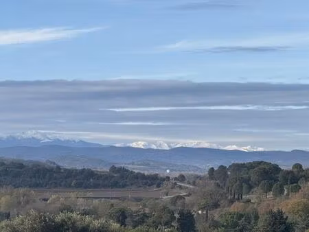 terrain constructible avec vue sur les pyrénées