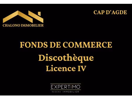 dept 34. le cap d'agde. fonds de commerce : discotheque lice