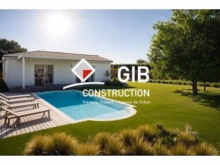 vente maison à construire 130 m² saint-quentin-de-baron (33750)