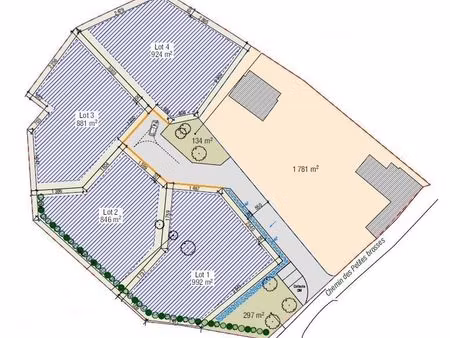terrain à bâtir de 881 m² à yvre-l'eveque (72)