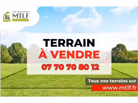 terrain constructible neuf à vendre