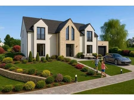 terrain avec maison neuve à vendre