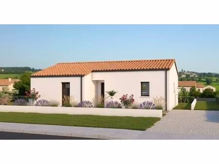 terrain avec maison neuve à vendre