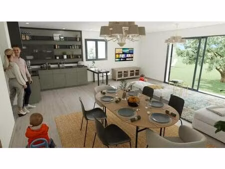 terrain avec maison neuve à vendre