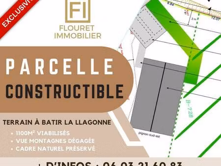 terrain constructible viabilisé à vendre