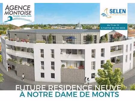 vente appartement 3 pièces à notre-dame-de-monts (85690) : à vendre 3 pièces / 40m² notre-