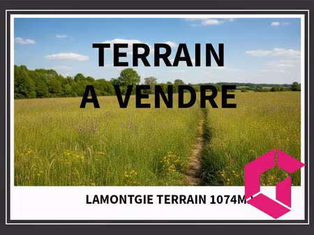 10 min issoire est - terrain constructible 1074m2